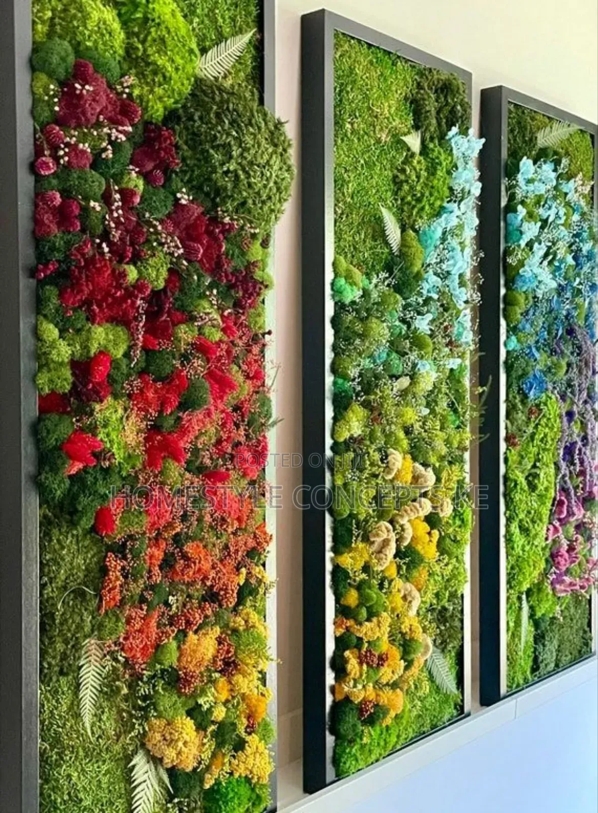 Green Vertical Artificial Flowers Grass Backdrops Garden Balcony