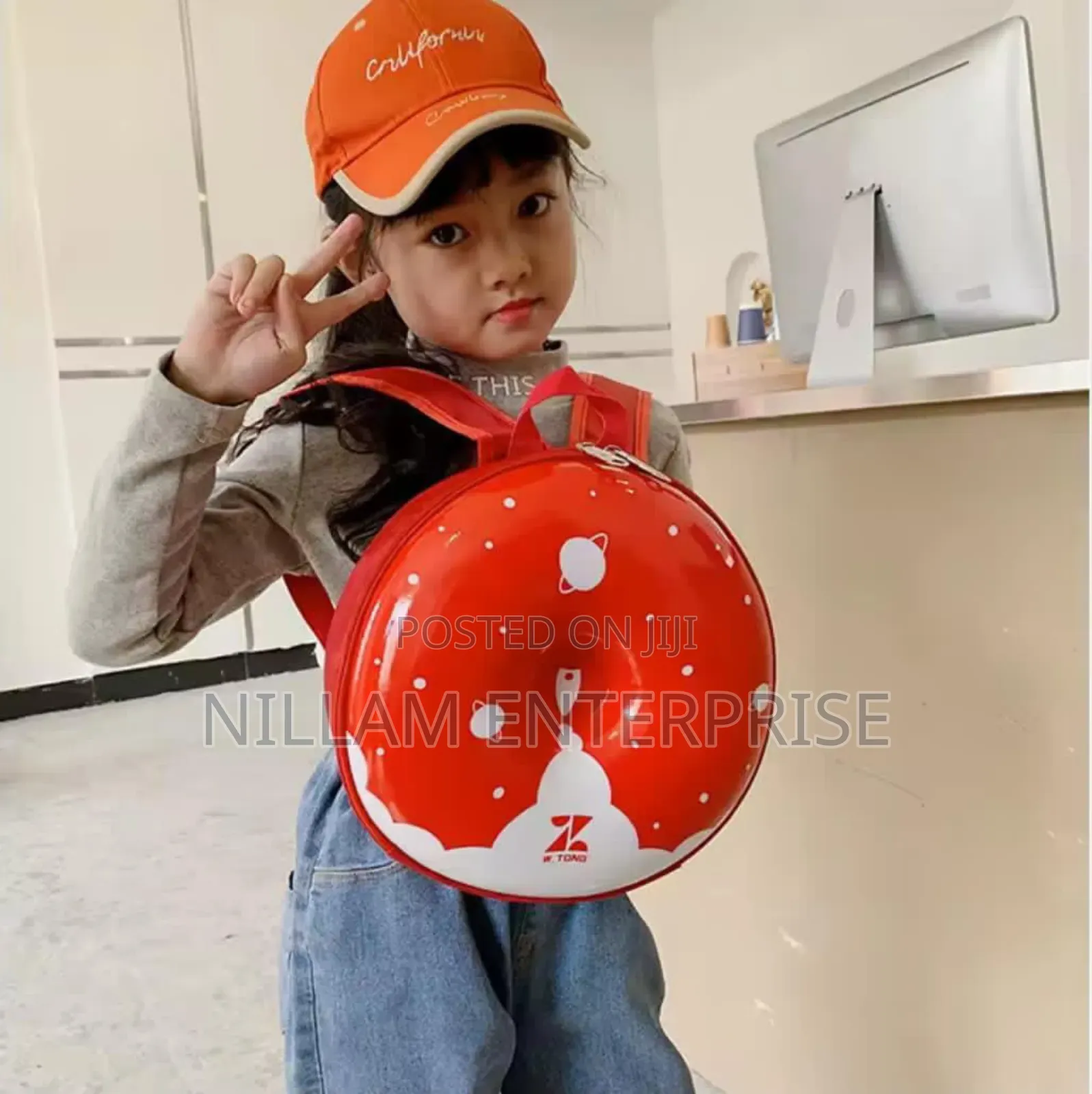 Unique and Whimsical 3d Donut Preschool Age Back Pack*