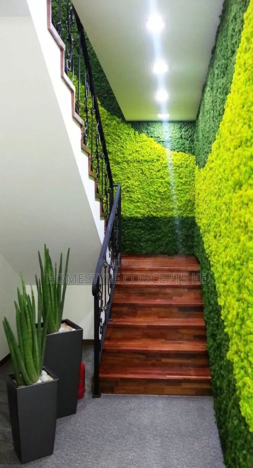 Modern Wall Decorative Backdrops Artificial Flowers Grass Turfgrass