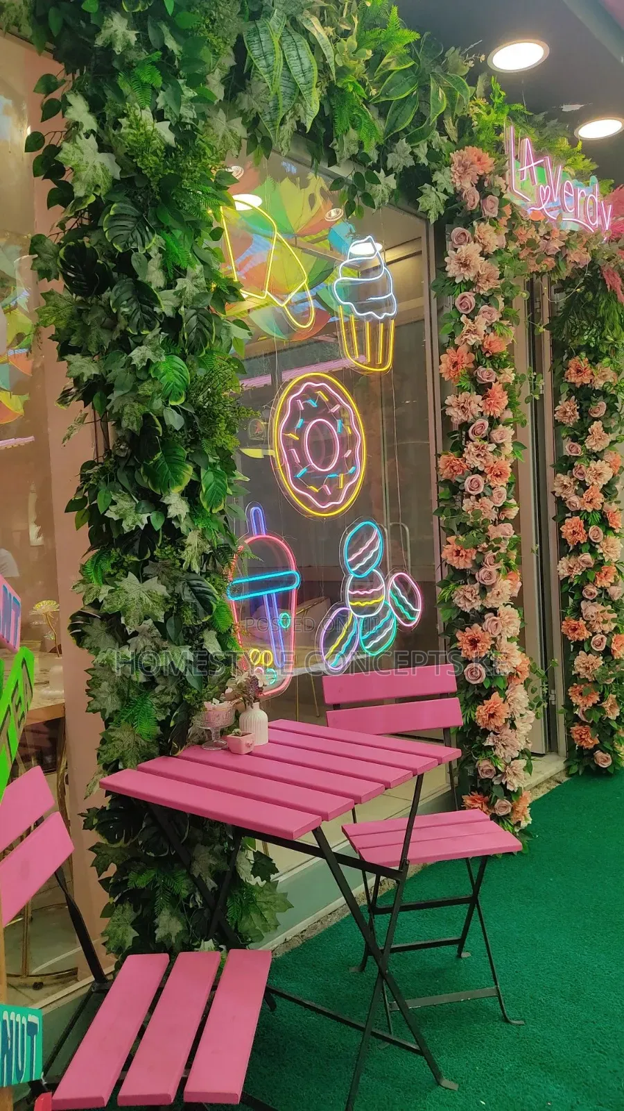 Modern Artificial Flowers Grass Turfgrass Balconies Carpet Backdrops