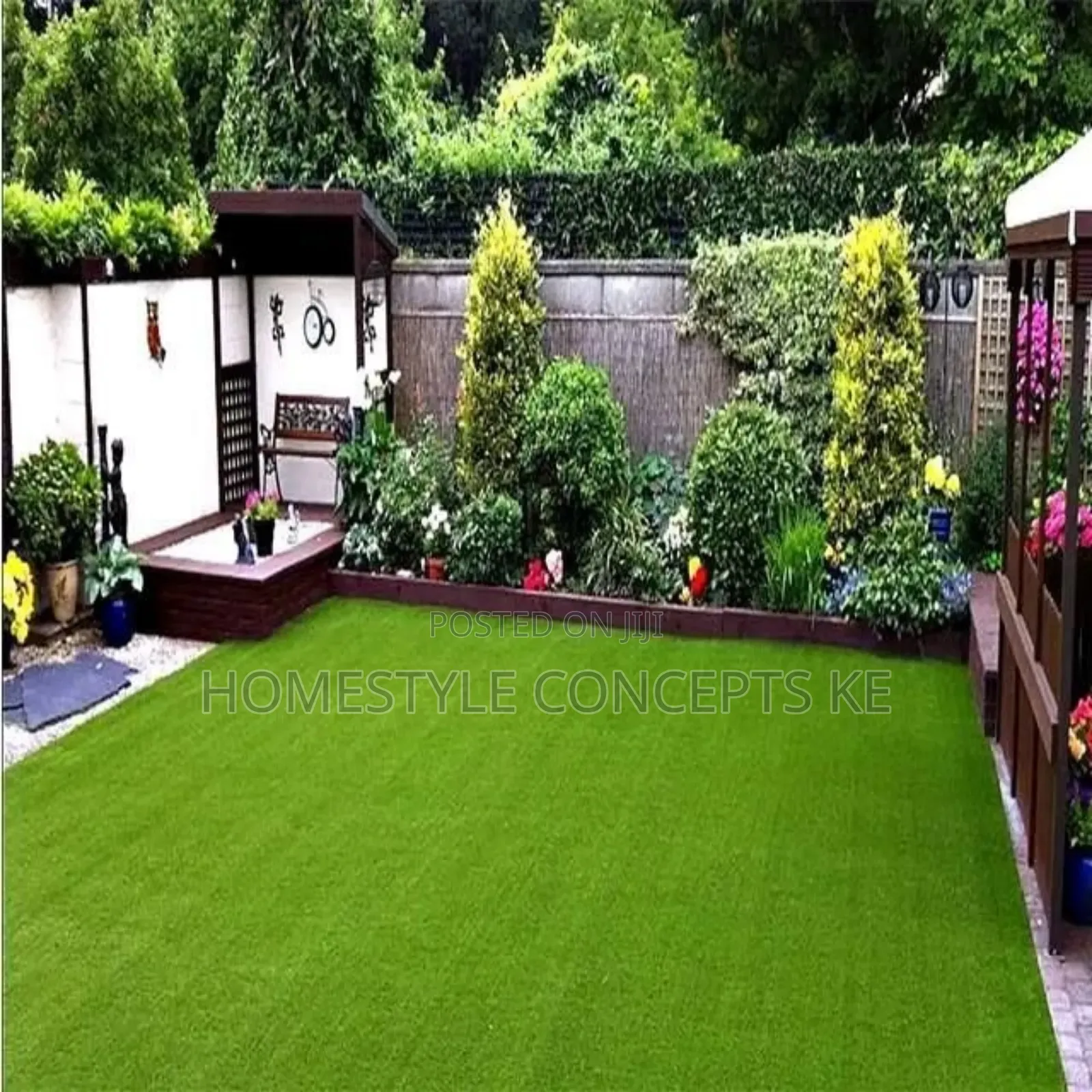 Carpet Grass Artificial Wall Flowers Backdrops Balcony Design Services