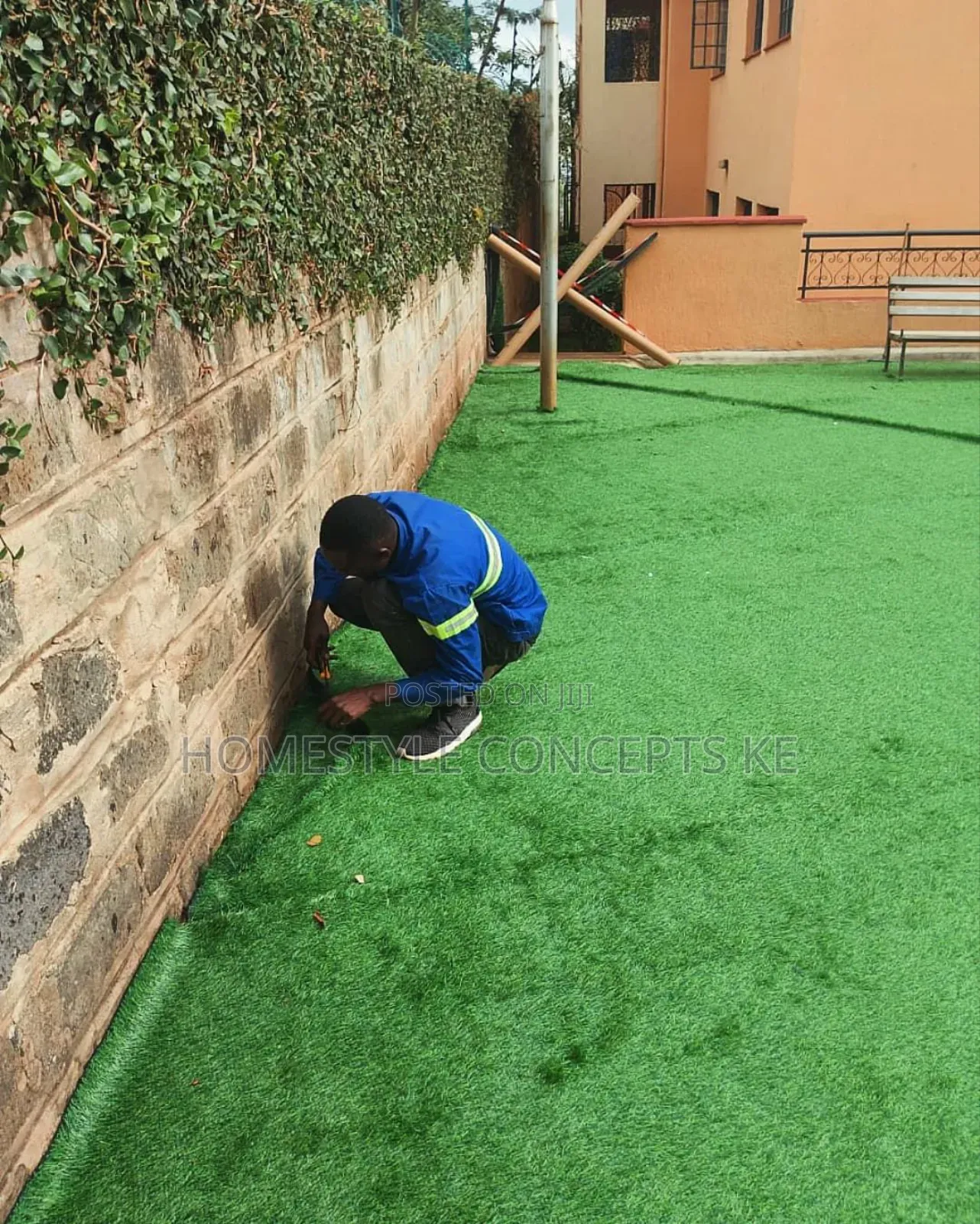 Artificial Flowers Grass Turfgrass Carpet Wall Design