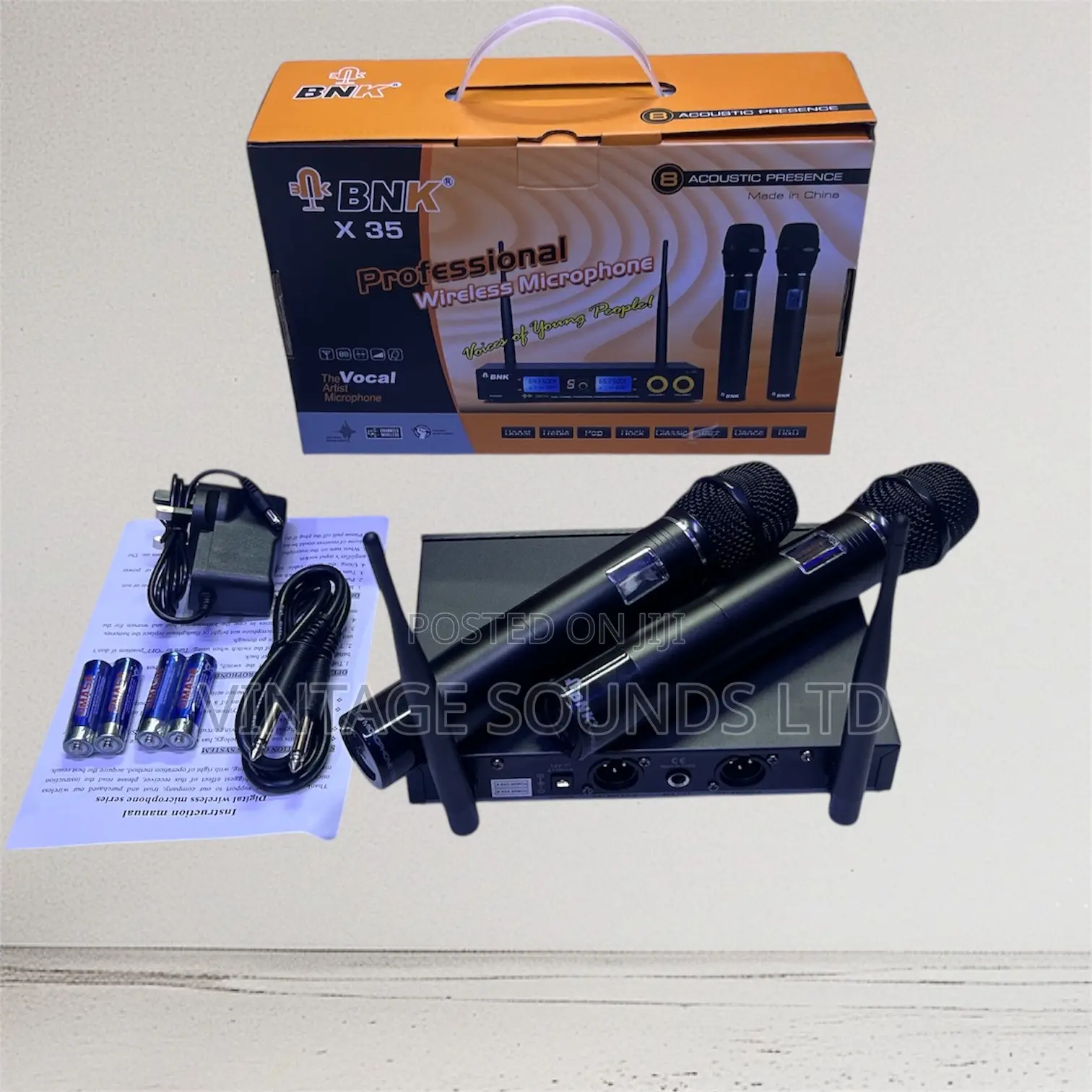 BNK X35 Dual Wireless Microphones