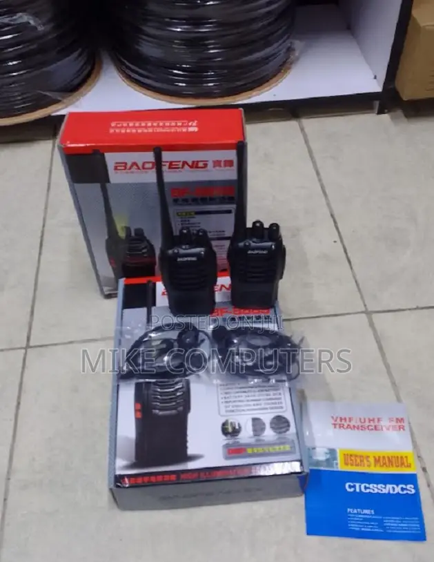 Bf-888s Walkie Talkie Radio Calls 2 Pieces Reliable 3-5km Range Radios