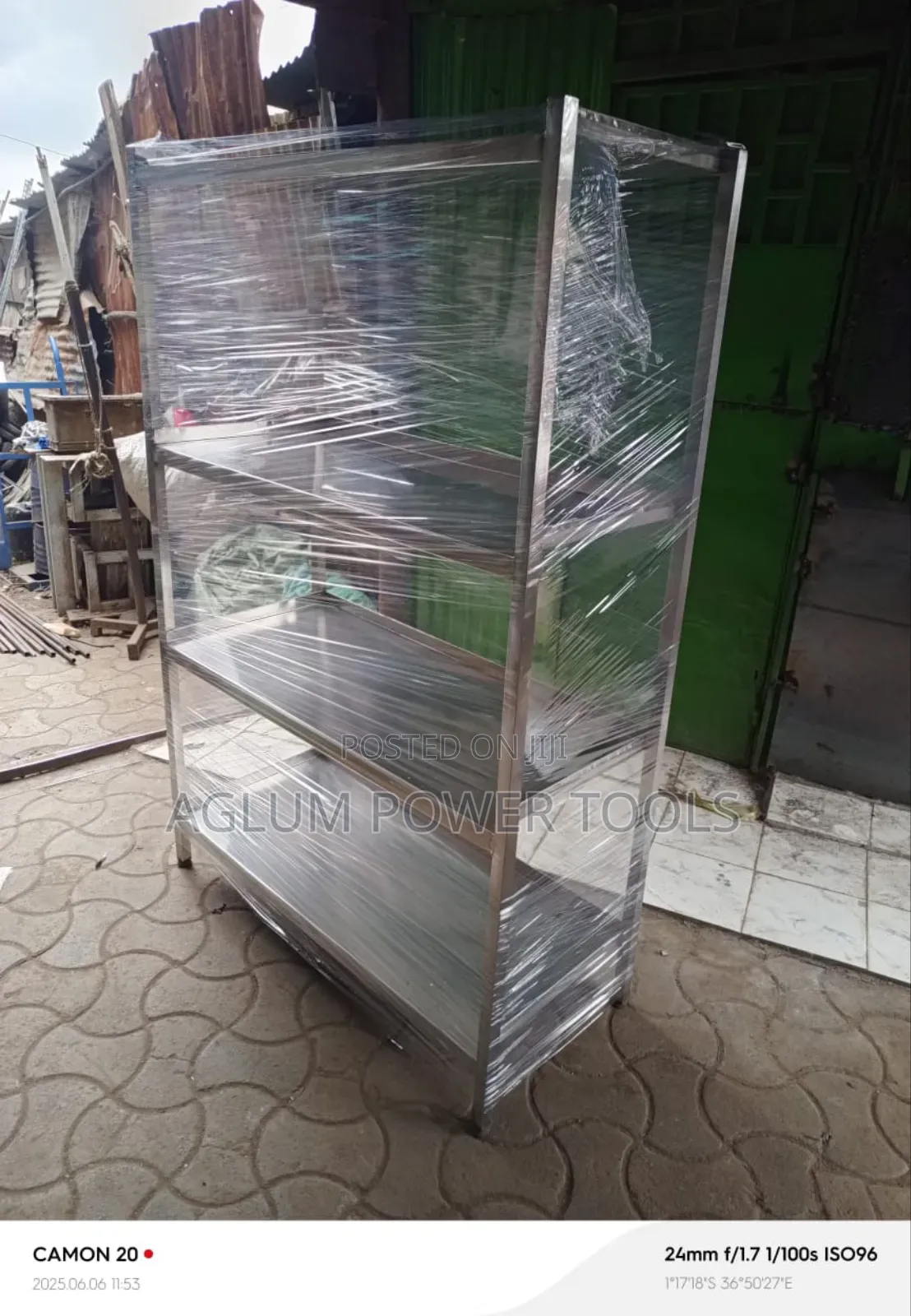 Stainless Steel 6ft Height With 4 Shelves