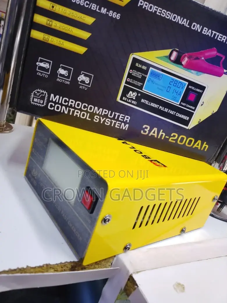 Bolaimei 12v 24v Fast Battery Charger With LCD Display
