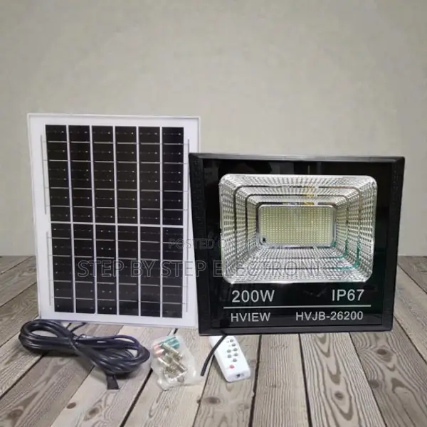 Dusk to Dawn High Power 200 Watts Ip67 Solar Flood Light Home Security
