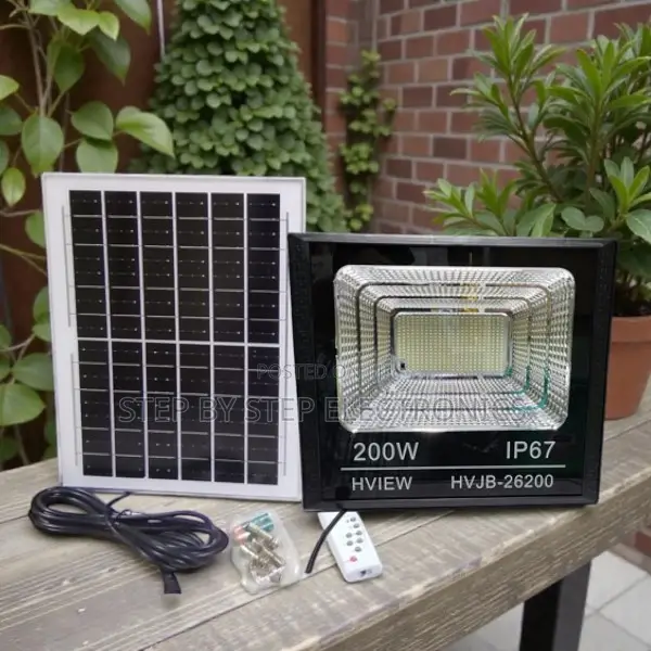 Ip67 Water Proof Rating Dusk to Dawn 200w High Power Solar Flood Light