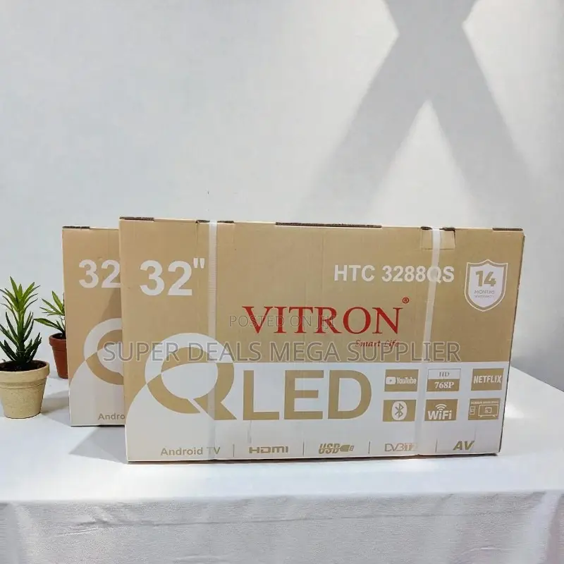 Wifi Enabled Vitron 32 Inch Qled Smart Android Led Tv