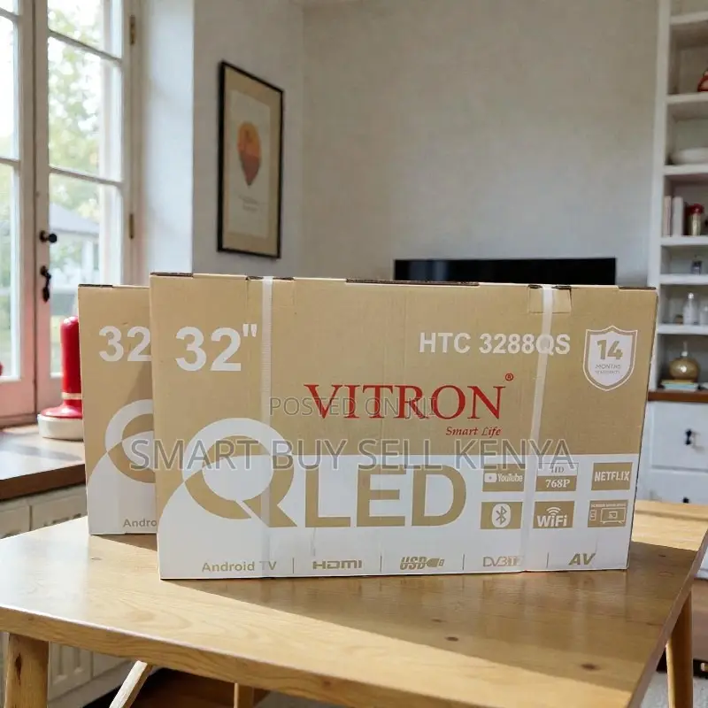 Wifi Enabled Vitron 32 Inch Qled Smart Android Led Tv