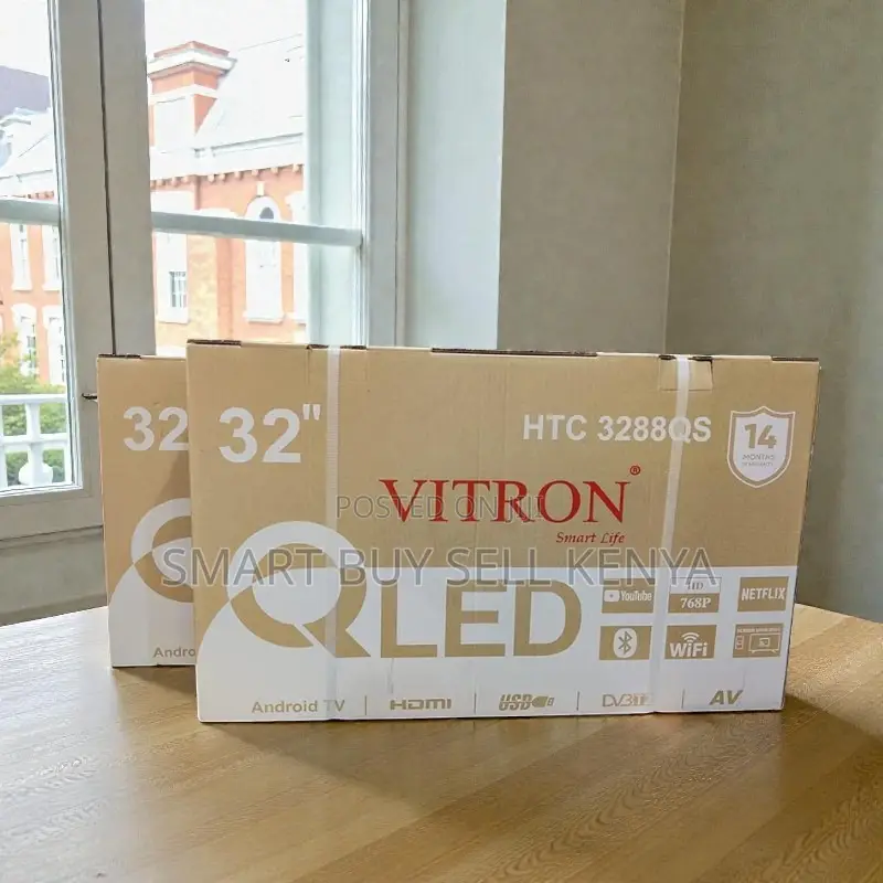 Wifi Enabled Vitron 32 Inch Qled Smart Android Led Tv