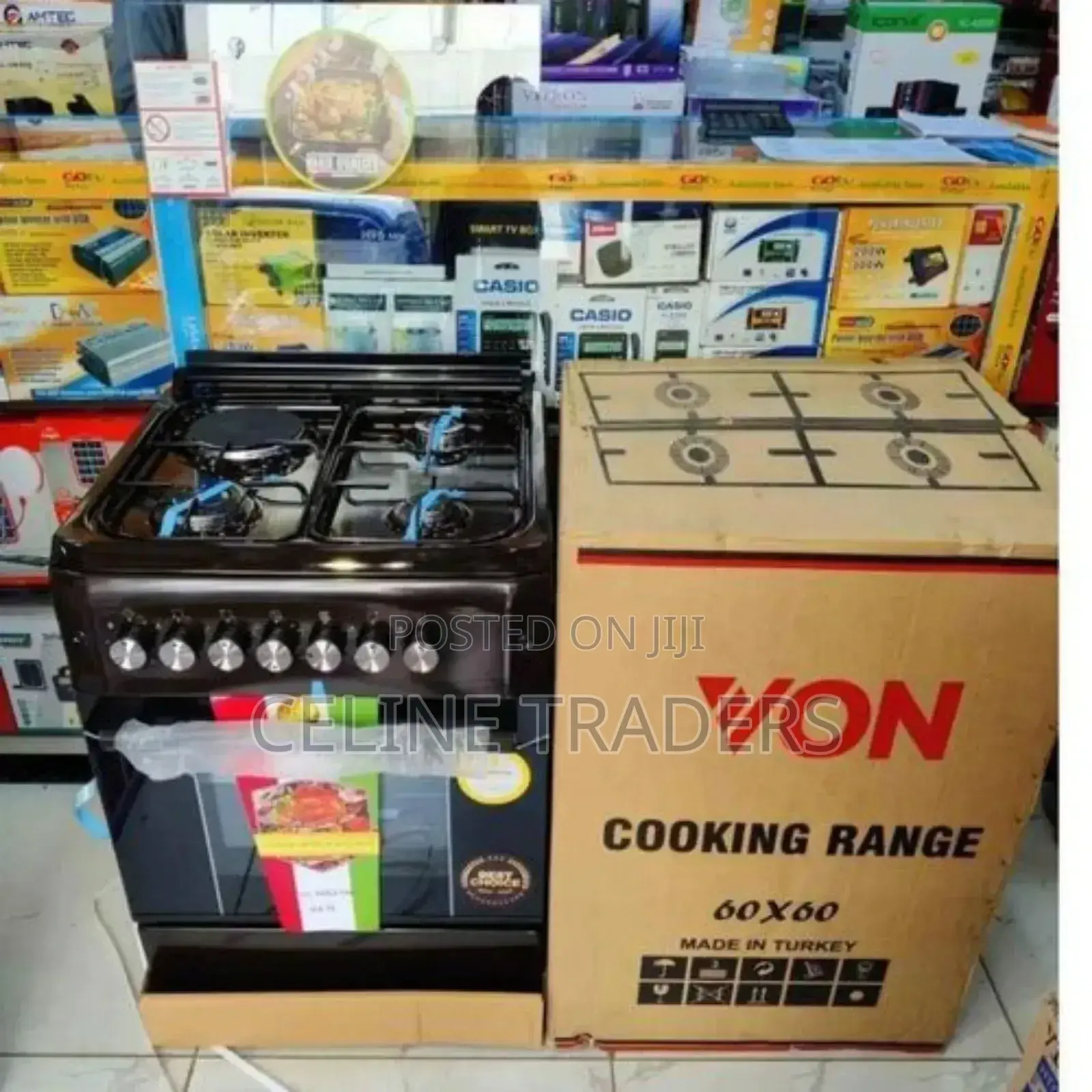60*60 Von Cooker 3 Gas + 1 Electric Standing Cooker