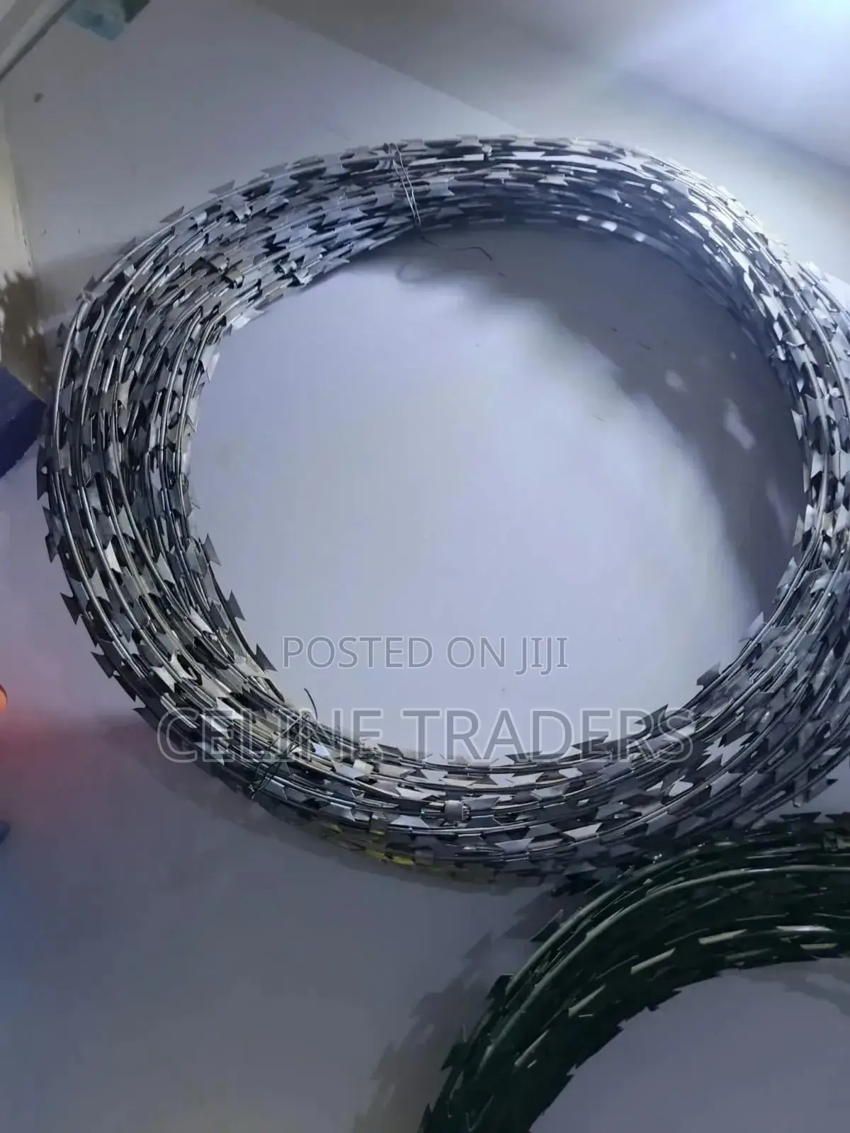 Silver Galvanized Razor Wire