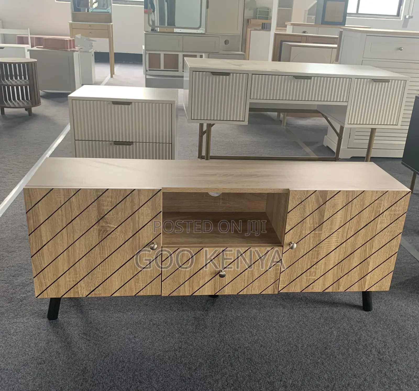 Home Tv Cabinet; Modern Farmhouse Wooden Tv Stand