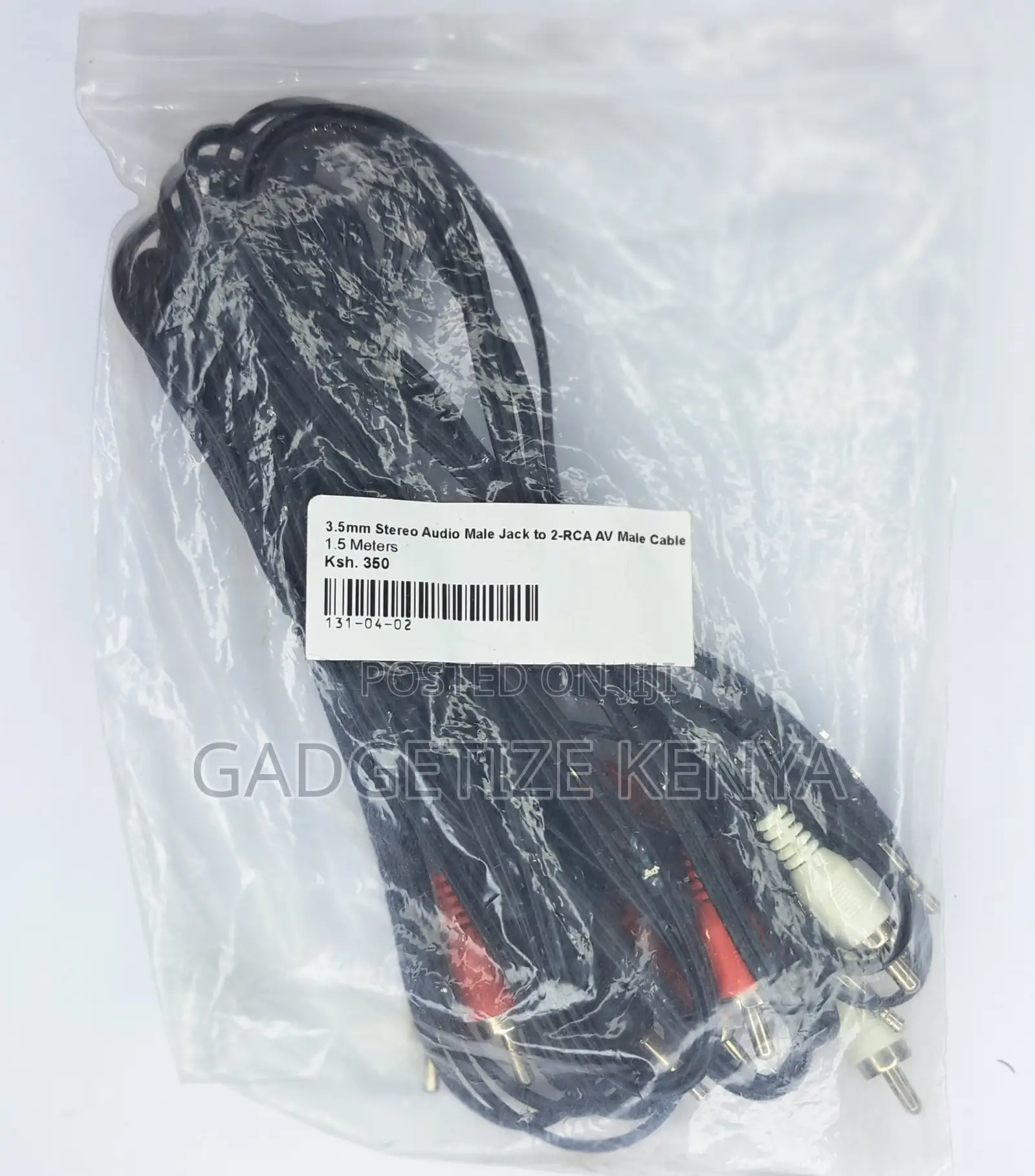 3.5mm Stereo Male Audio Jack to 2-Rca Av Male Cable