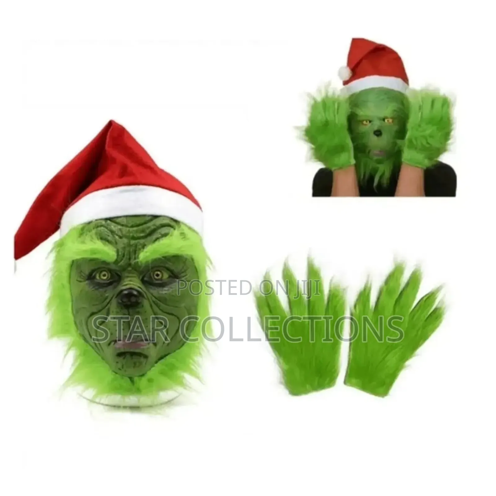 Grinch Mask Set