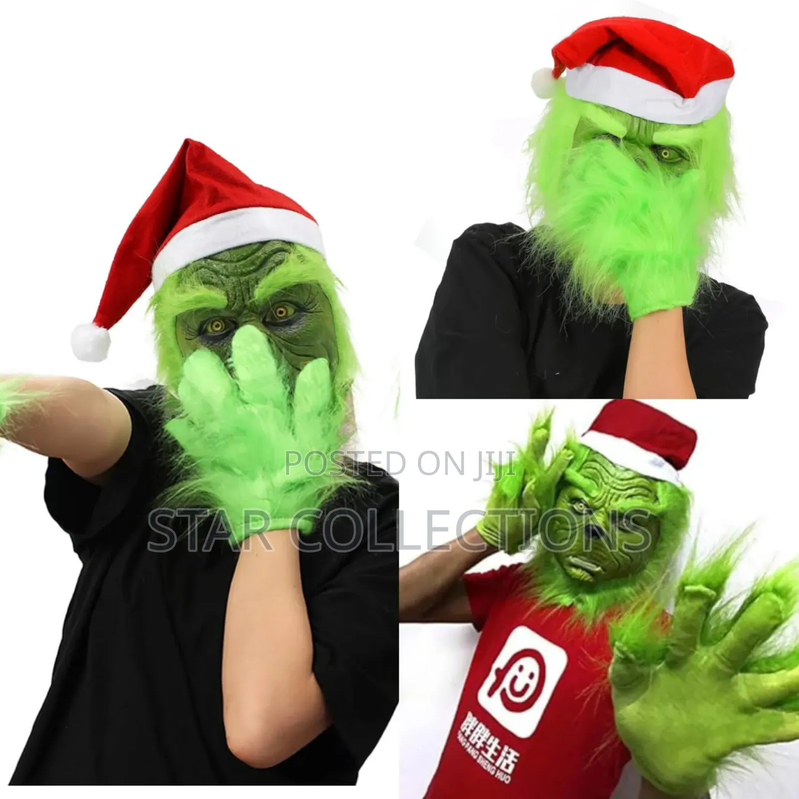 Grinch Mask Set