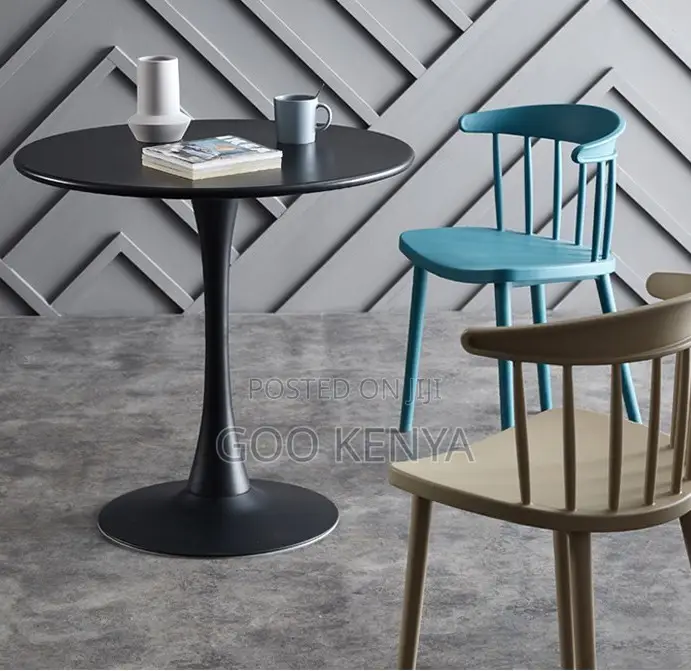 Home Table; Modern White Marble Top Metal Dining Table for Outdoor Use