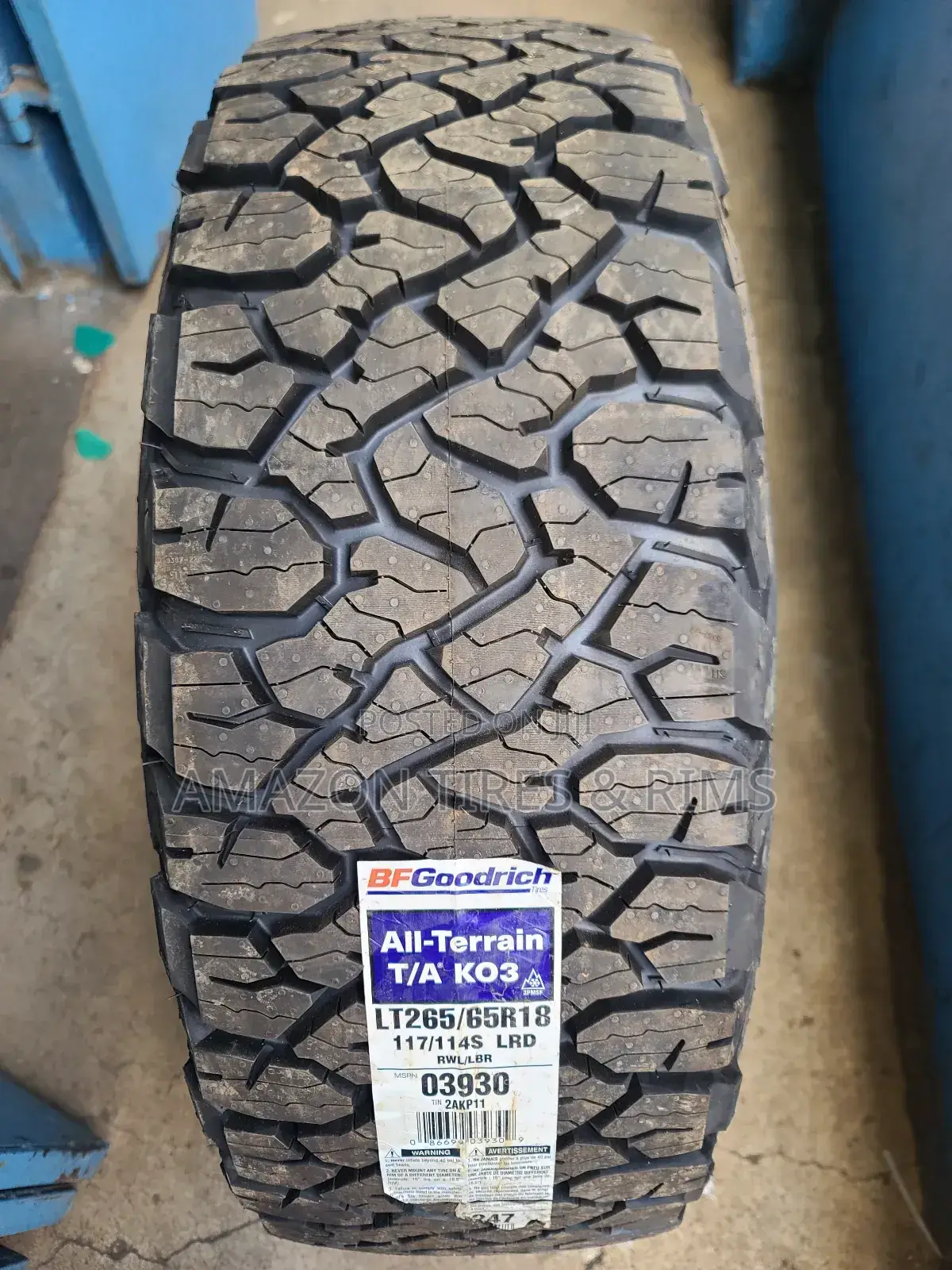 265/65 R18 Bf Goodrich Tyres a/Tk03 All-Terrain