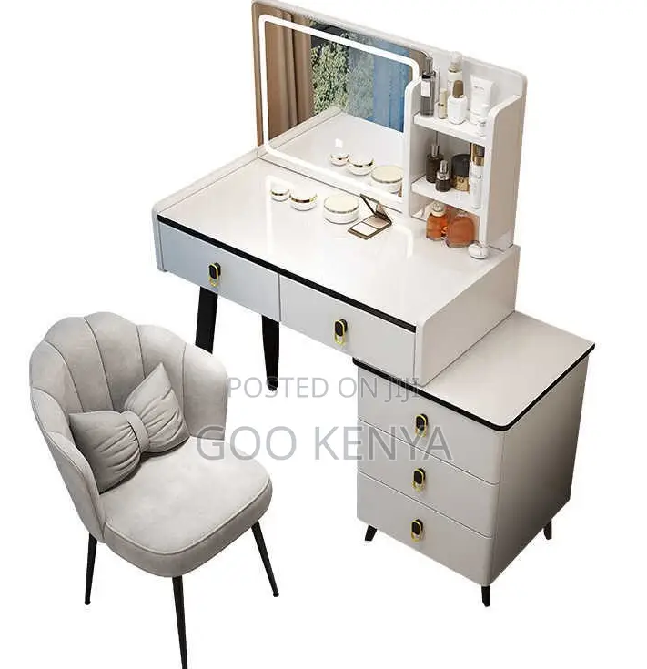 Home Dressing Table;Led Light Makeup Dresser With Storage for Bedrooms