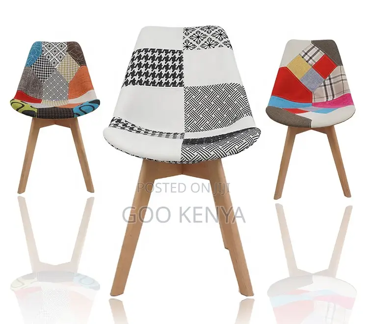 Home Chair; Modern Fabric Padded Dining Chair for Indoor Outdoor Use