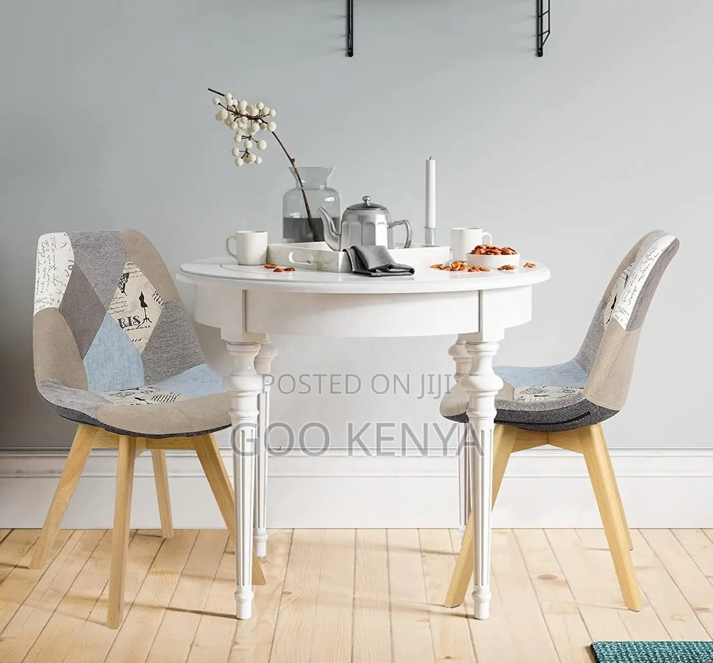 Home Chair; Modern Fabric Padded Dining Chair for Indoor Outdoor Use