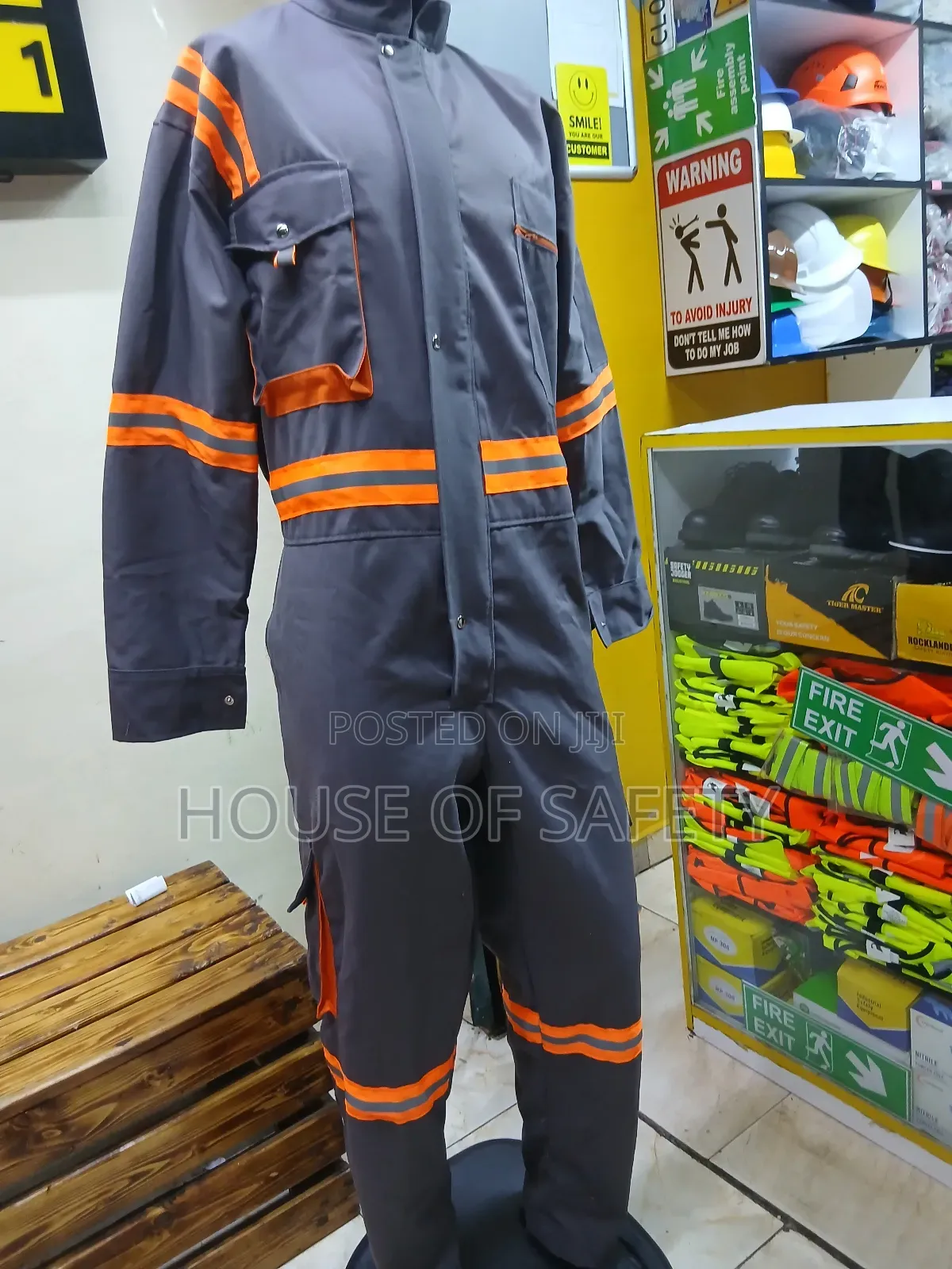Grey Ready Made Cargo Overall