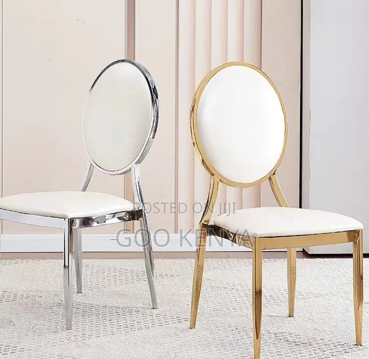 Home Chair; Durable Gold Chromed Banquet Seating Chair for Events