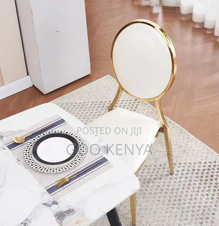Home Chair; Durable Gold Chromed Banquet Seating Chair for Events