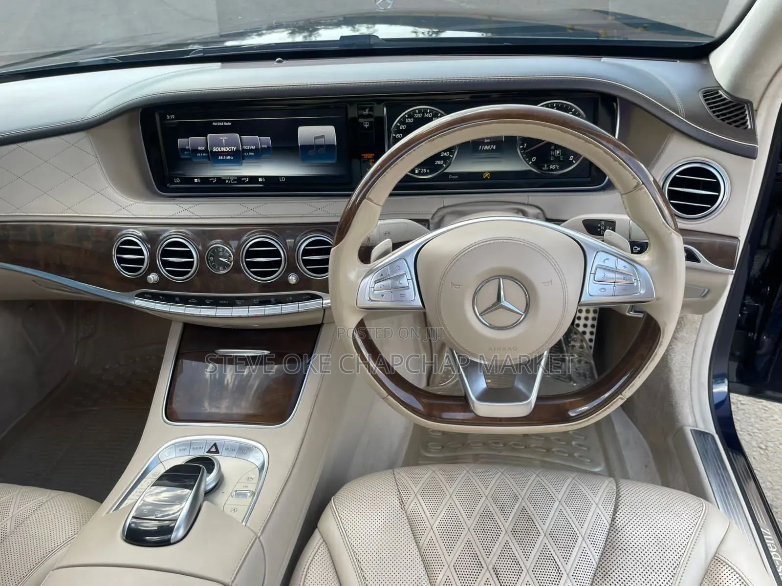 Mercedes-Benz S-Class S 500 4MATIC L (V222) 2016 Black