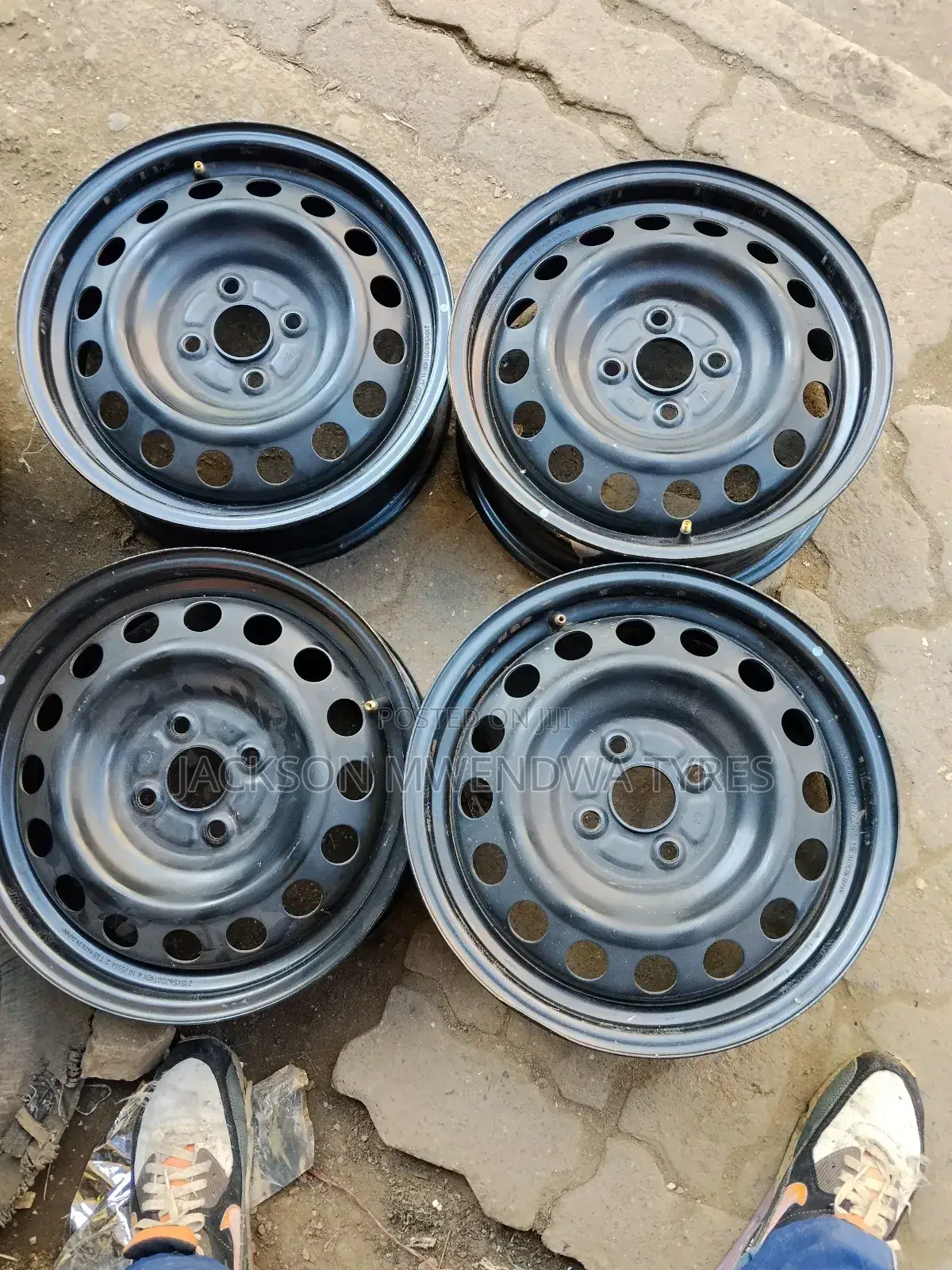 Steel Rims Size 14 Inch Available Set