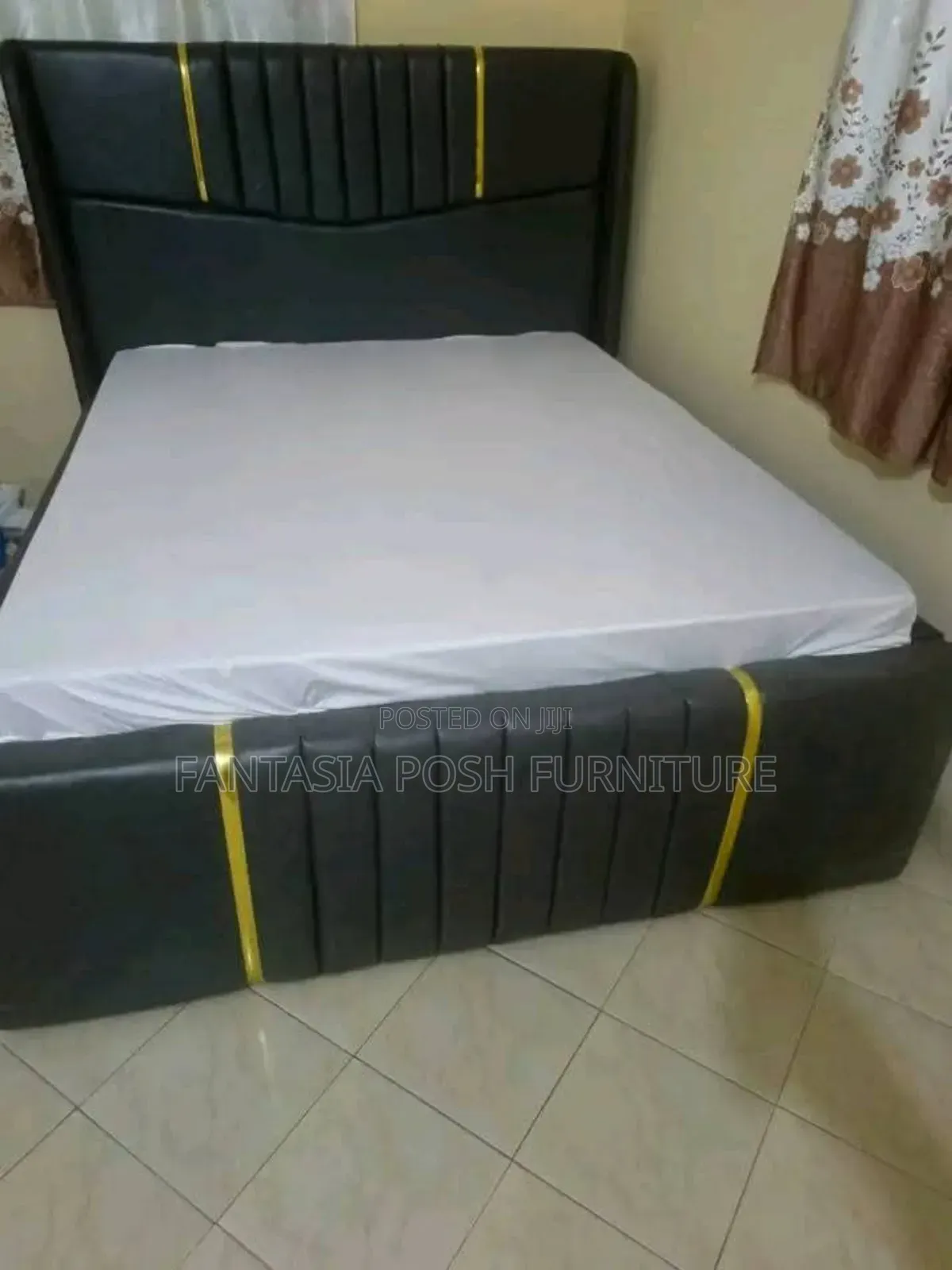 5x6 Charcoal Grey Chester Bed - Pay on Delivery