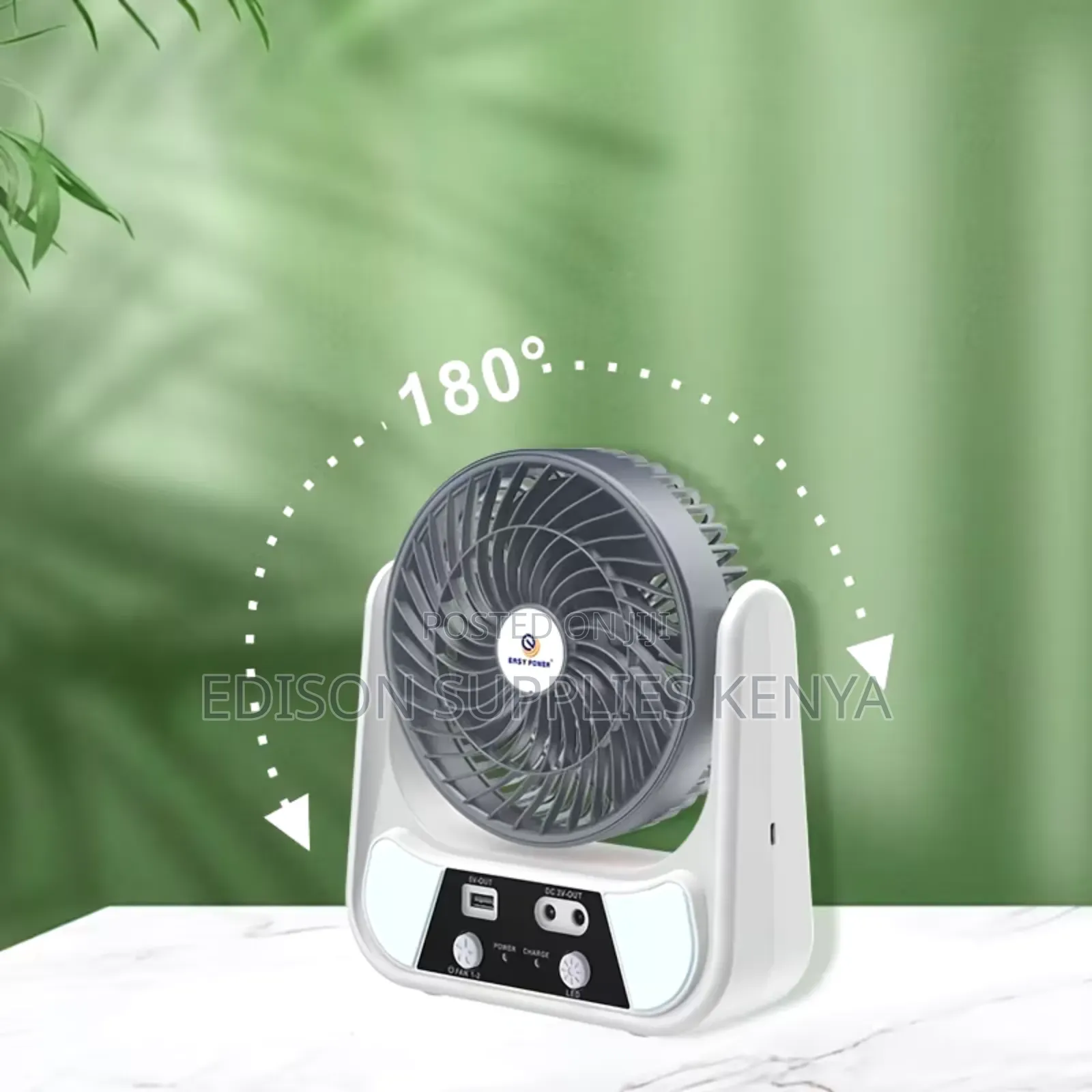 Solar Fan + Usb Rechargeable Desk Fans With Solar Panel With 2 Bulbs