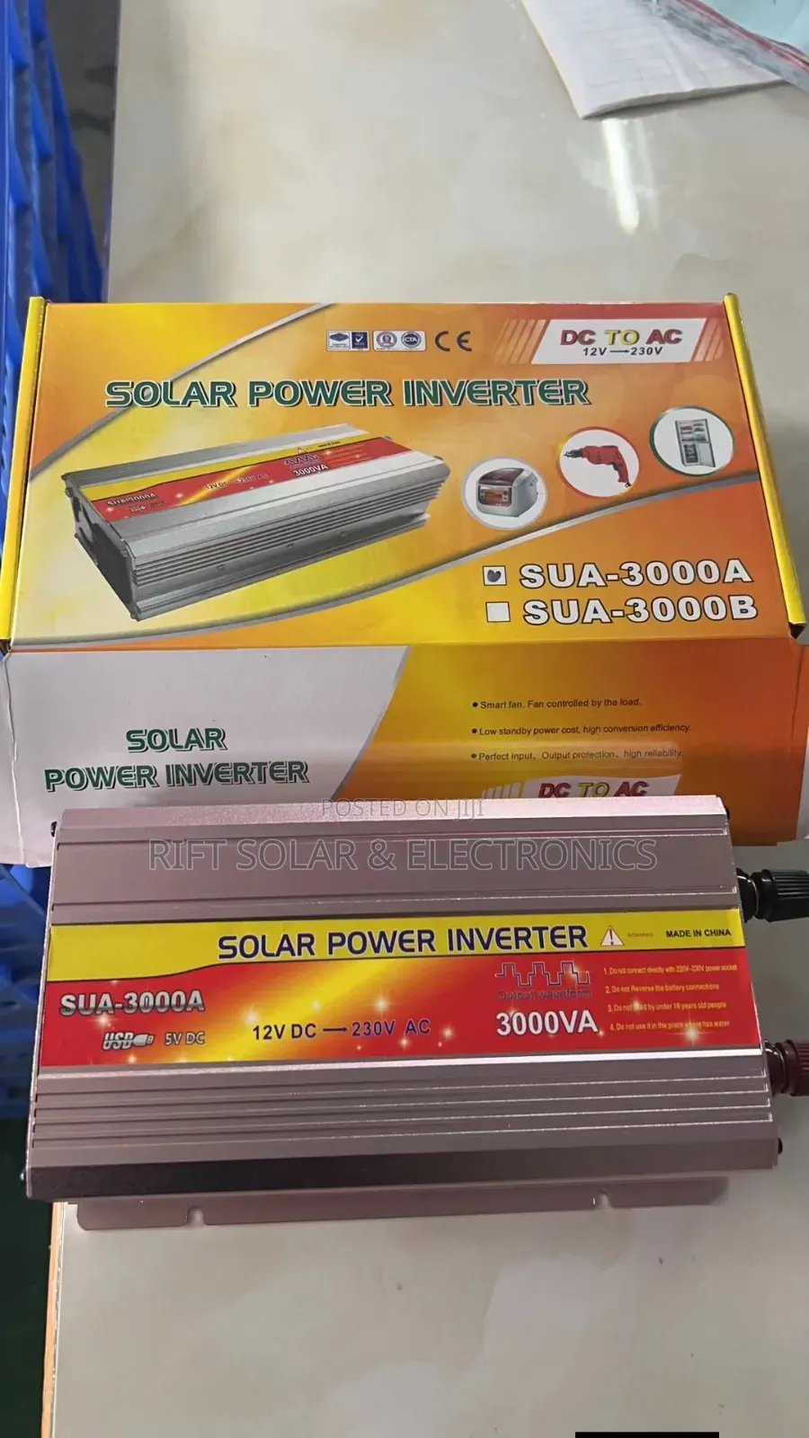 3000 Watts - 12 Volts Power Inverter Fused