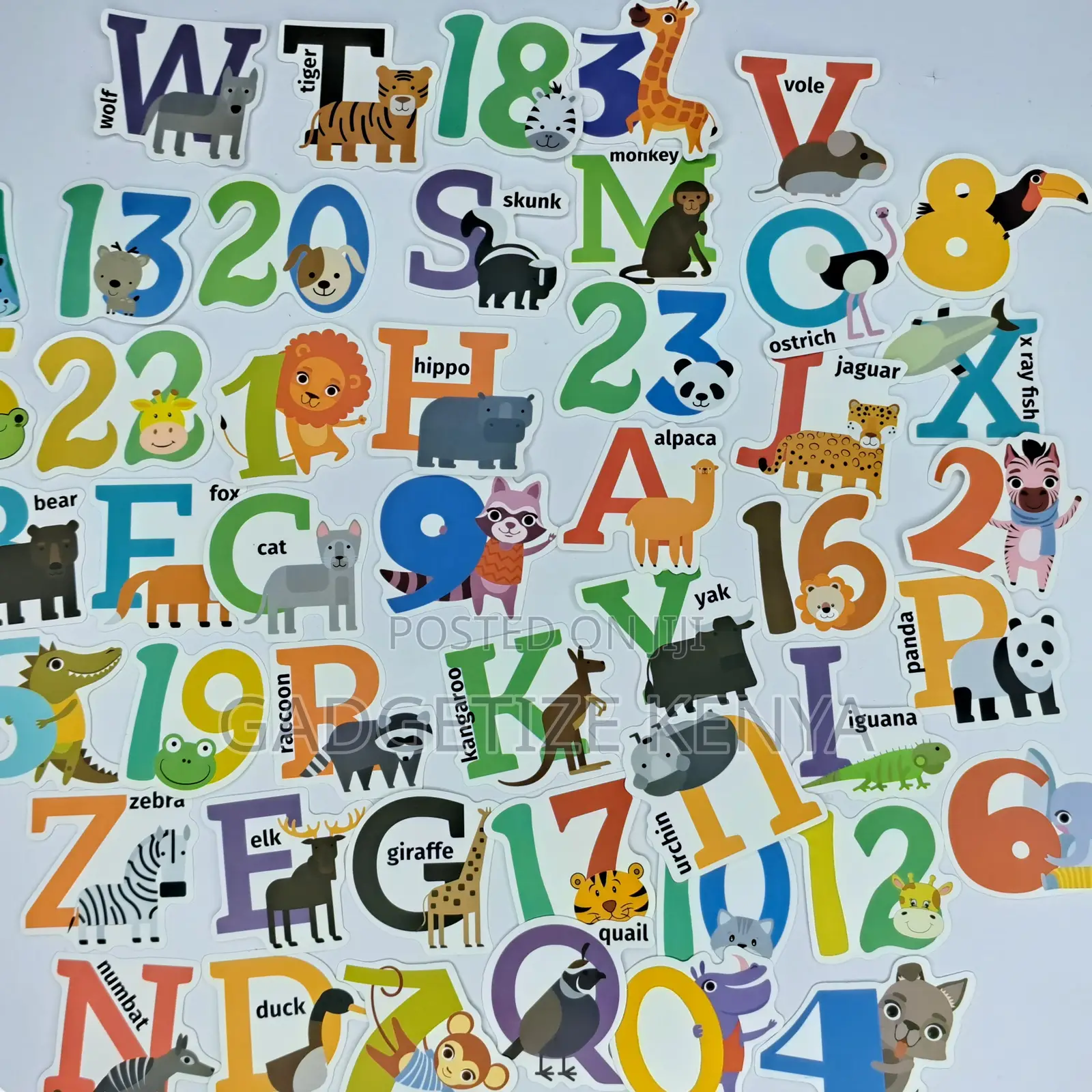 Kids Numbers Theme Vinyl Decal Stickers
