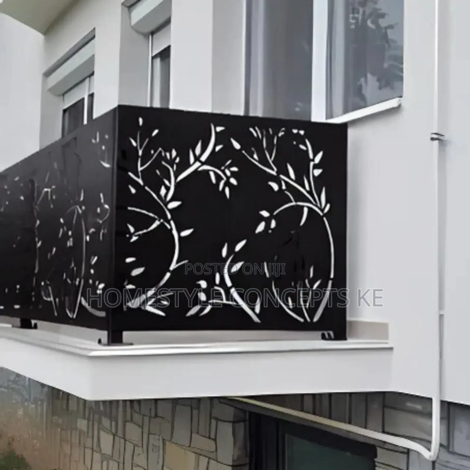 Exterior Aluco Acp Facade Cladding Laser Cut Balcony Rails Design