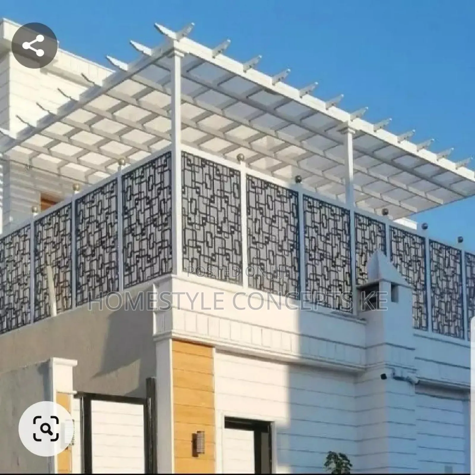 Acp Aluco Board Cladding Facade Exterior Front Laser Cut Balcony Rails