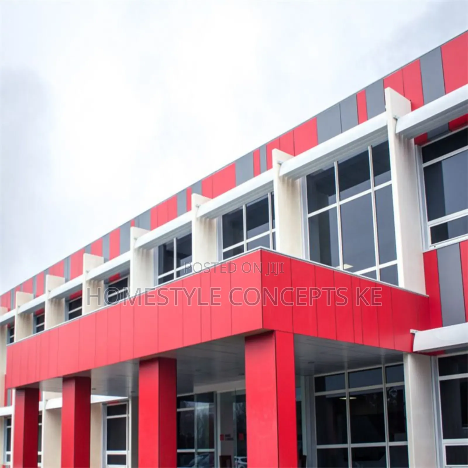 Acp Aluco Board Cladding Facade Exterior Front Laser Cut Balcony Rails
