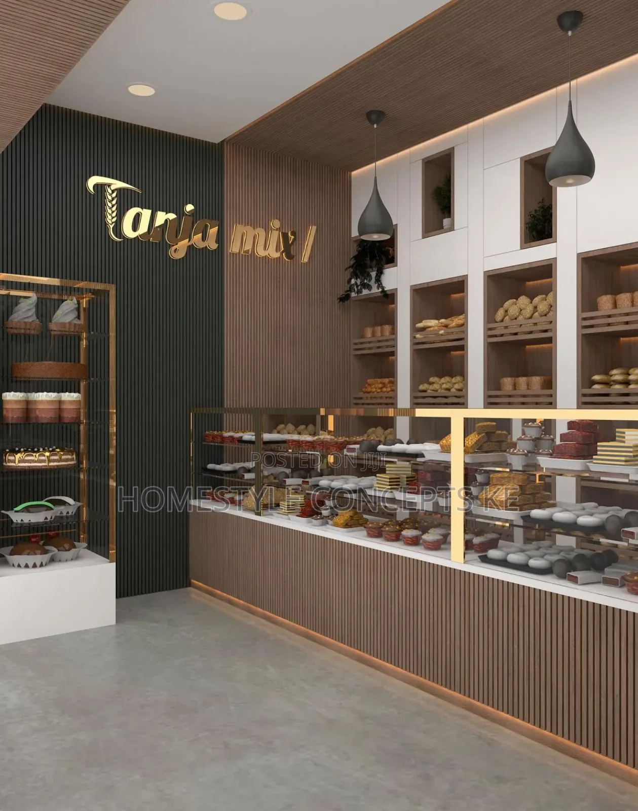 Bakery Pastry Shop Shelf Shelves Interior Design