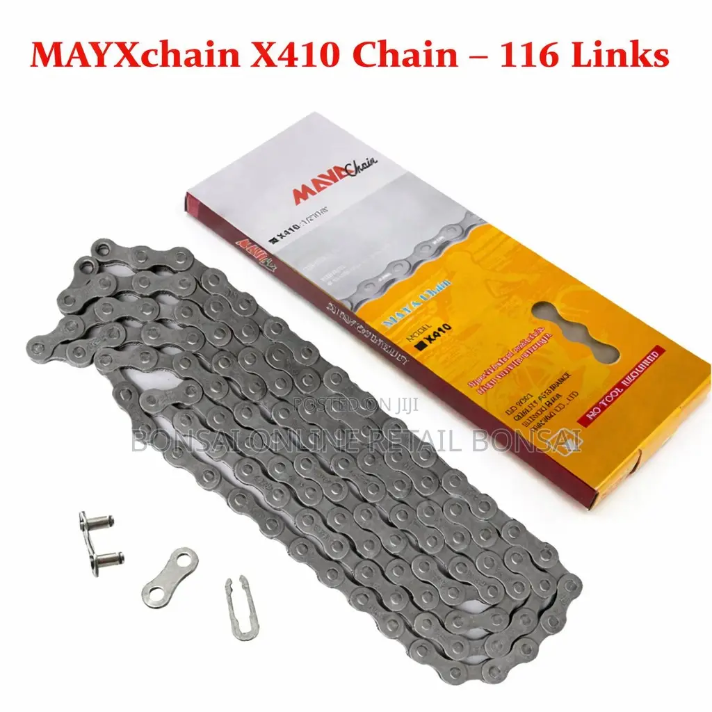X410 Single Speed Bike Chain 116 Links With Master Link