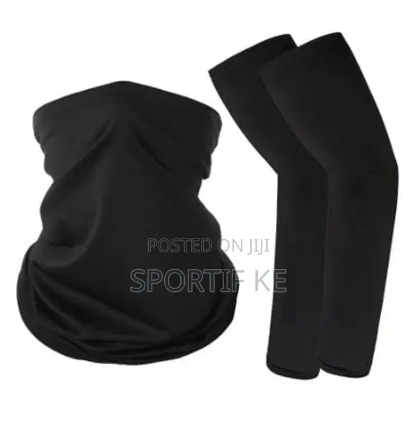 2pcs Uv Protection Headscarf Arm Sleeves For Hiking Camping