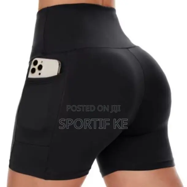Women’S High-Waist Biker Shorts With Pockets – Yoga, Gym Cycling