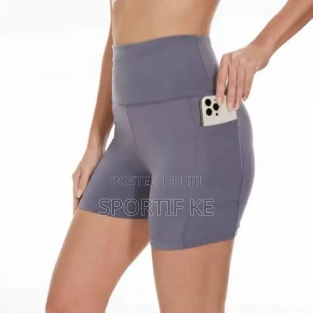 Women’S High-Waist Biker Shorts With Pockets – Yoga, Gym Cycling