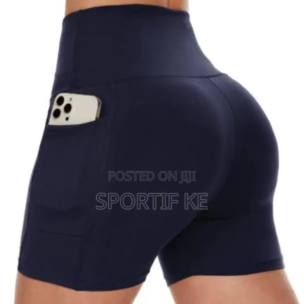 Women’S High-Waist Biker Shorts With Pockets – Yoga, Gym Cycling