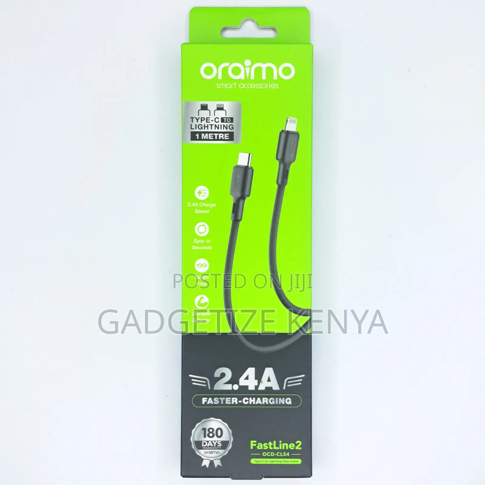 Oraimo Fastline 2 Usb-C to Lightning Male Charging Cable (Ocd-Cl54)