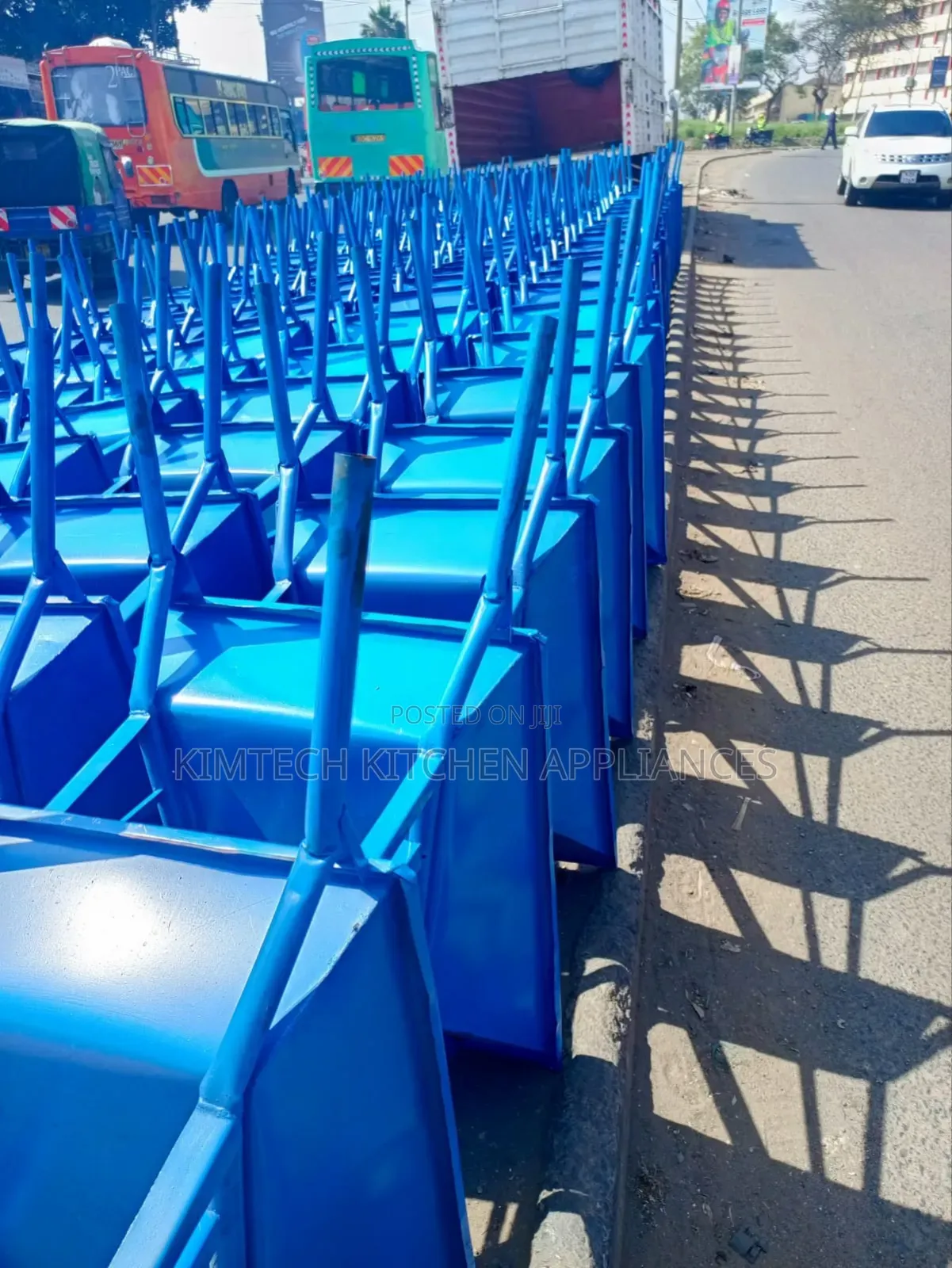 Pure Blue Wheel Barrow