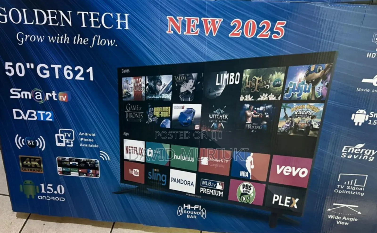 Golden Tech 50 Inches Modern Smart Android Digital Tv