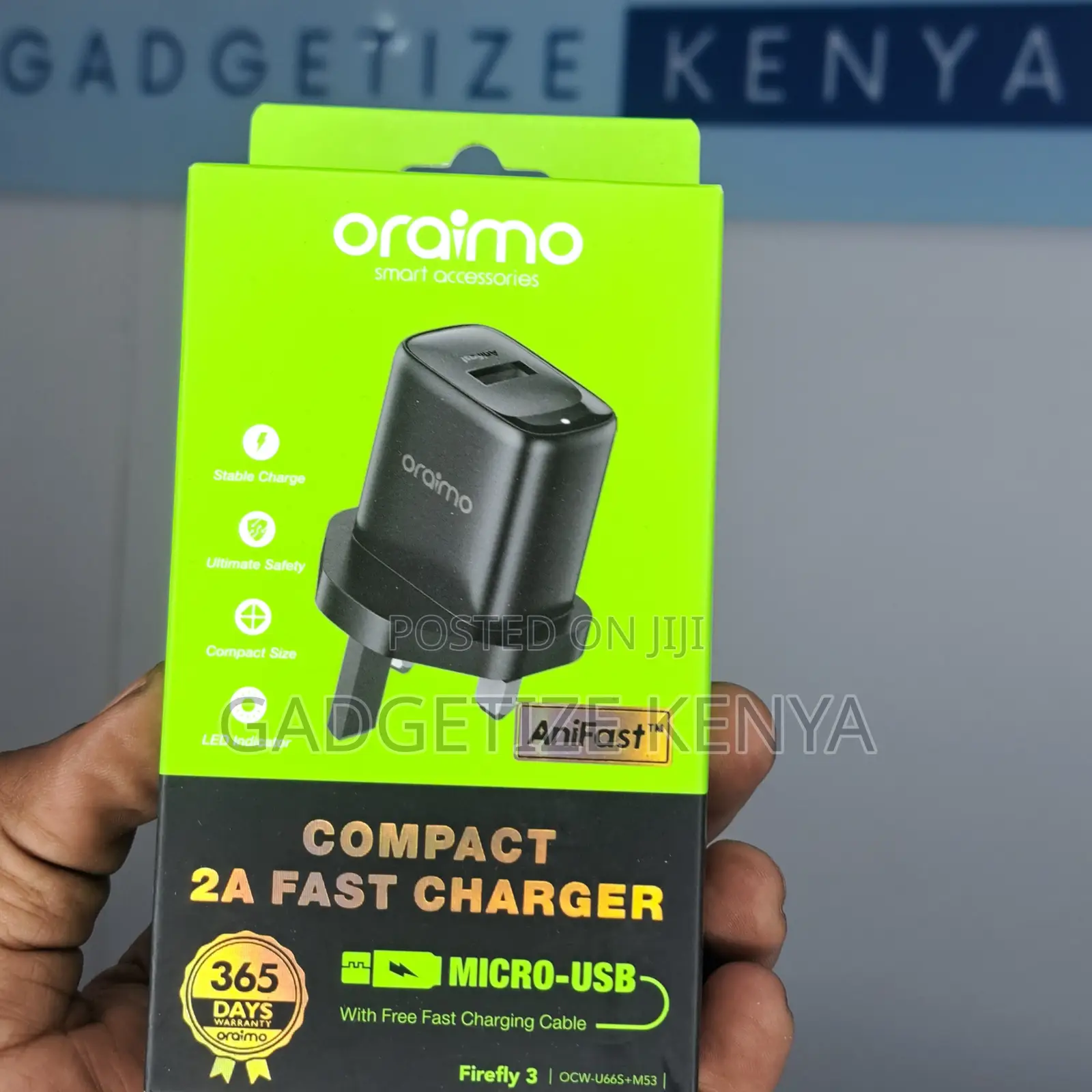 Oraimo Firefly 3 Iec-G Usb 10w Fast Charging Kit (Ocw-U66s)
