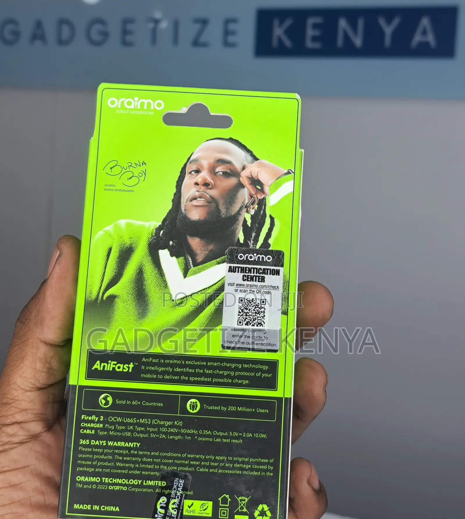 Oraimo Firefly 3 Iec-G Usb 10w Fast Charging Kit (Ocw-U66s)
