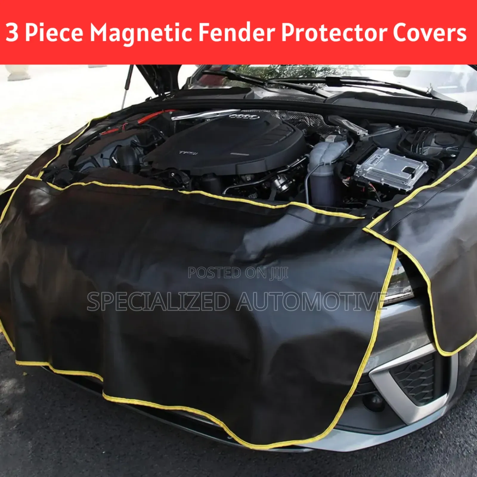 Vehicle Repair Protective Covers 3 Piece Magnetic Fender Covers